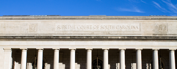 Supreme Court building of South Carolina located in Columbia SC USA